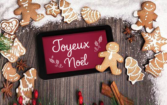 Carte De Voeux Joyeux Noël Avec Pain D'épice Suspendu Clip Art